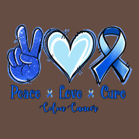 Peace Love Cure Colon Cancer Long Sleeve Tee | Teevron