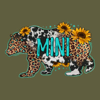 Baby Bear Mini Sunflowers Leopard Cowhide Mother's Day Vintage Tee | Teevron