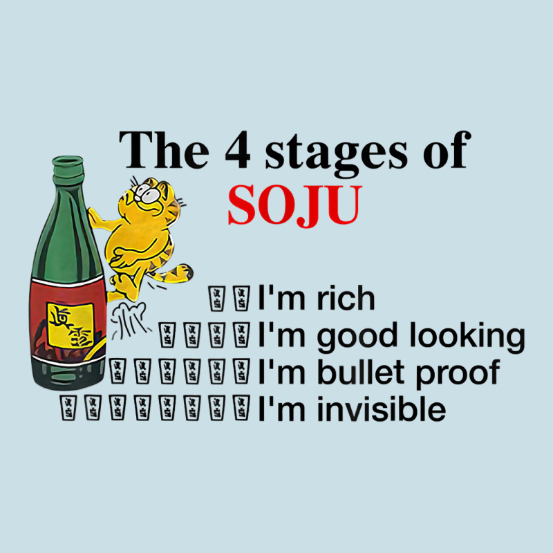 The 4 Stages Of Soju I'm Rich I'm Good Looking T Shirt Ladies Tee by DesignPulse | Teevron