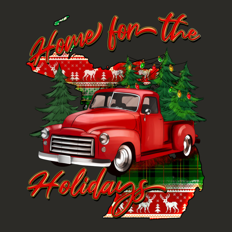 Home For The Holidays Michigan Heavy Core Tee by BarkalooDesign | Teevron
