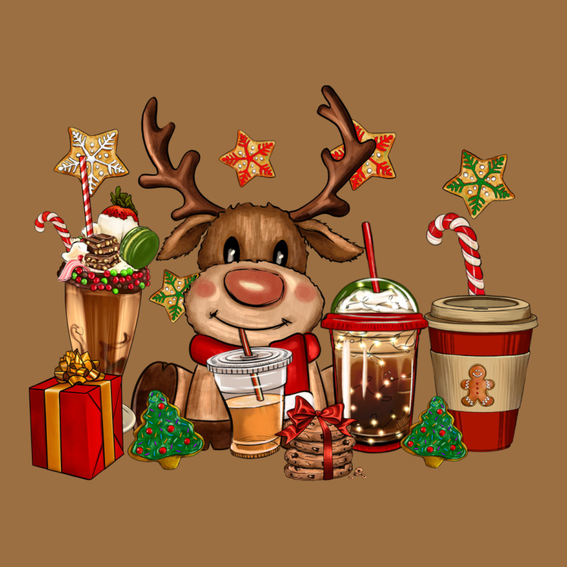 Reindeer Coffe Cups Christmas Vintage Tee by CowGirlArtShop | Teevron