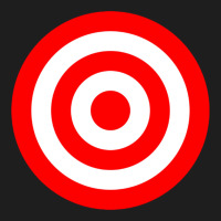 Bullseye Target Red & White Rings Target Classic Tee | Teevron