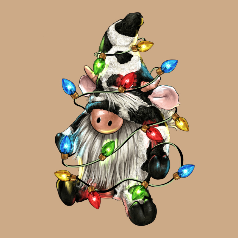Christmas Cow Gnome Vintage Hoodie by CowGirlArtShop | Teevron