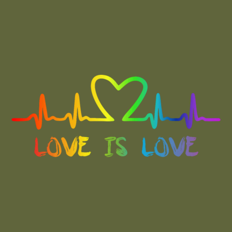 Lgbt Love Rainbow Heartbeat Classic Tee by PixelWave | Teevron
