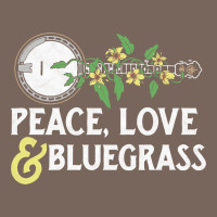 Peace , Love & Bluegrass   Banjo Nature Vines Illu Premium Hoodie | Teevron