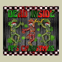 Dead Inside But It's Christmas Dancing Skeletons Heavy Core Tee | Teevron