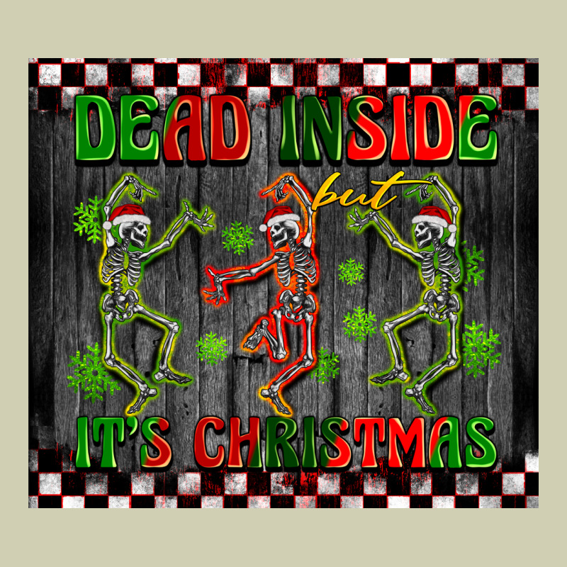 Dead Inside But It's Christmas Dancing Skeletons Heavy Core Tee by BarkalooDesign | Teevron