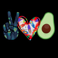 Peace Love Avocados Ladies Tee | Teevron