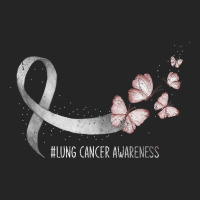Pretty White Ribbon Support Lung Cancer Awareness T Shirt Premium Hoodie | Teevron