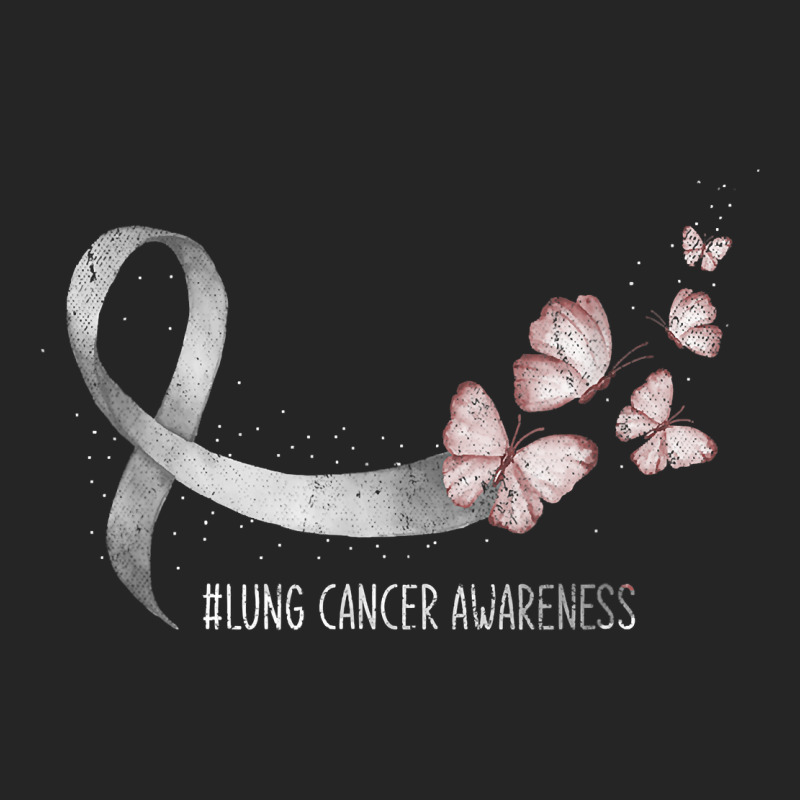 Pretty White Ribbon Support Lung Cancer Awareness T Shirt Premium Hoodie by Craftify | Teevron
