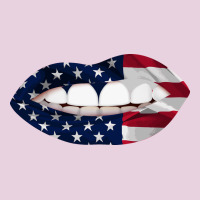 Lips American Flag Ladies Tee | Teevron