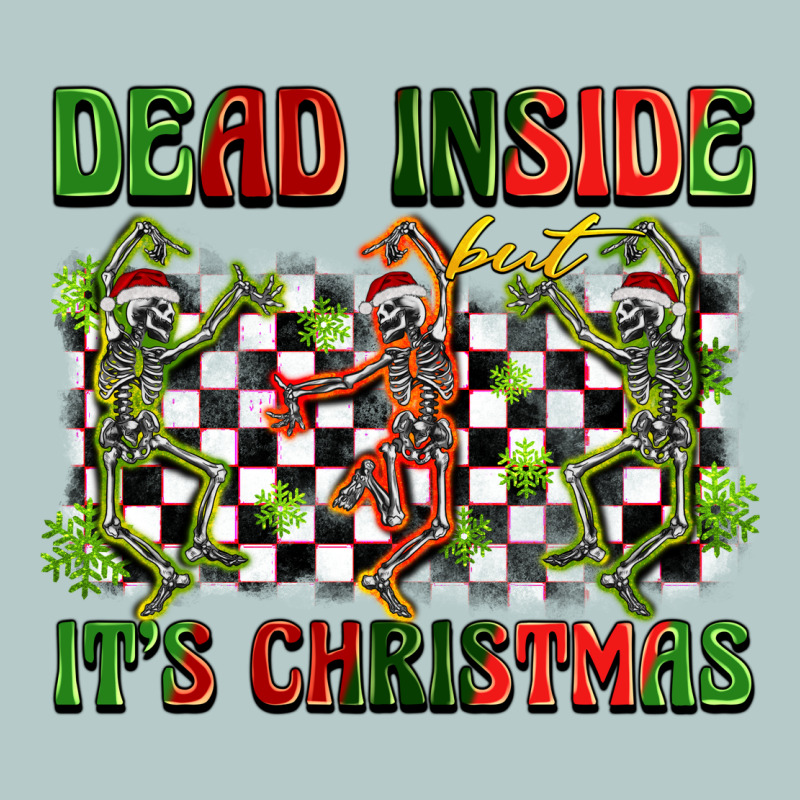 Dead Inside But It's Christmas Dancing Skeletons Heavy Core Tee by BarkalooDesign | Teevron