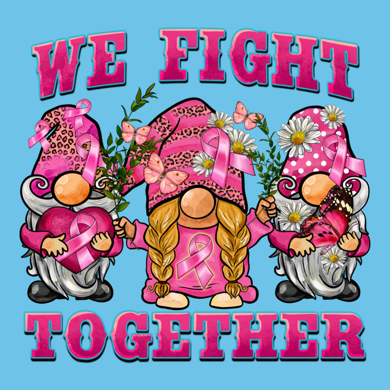 We Fight Together Breast Cancer Gnome Premium Sweatshirt by BarkalooDesign | Teevron