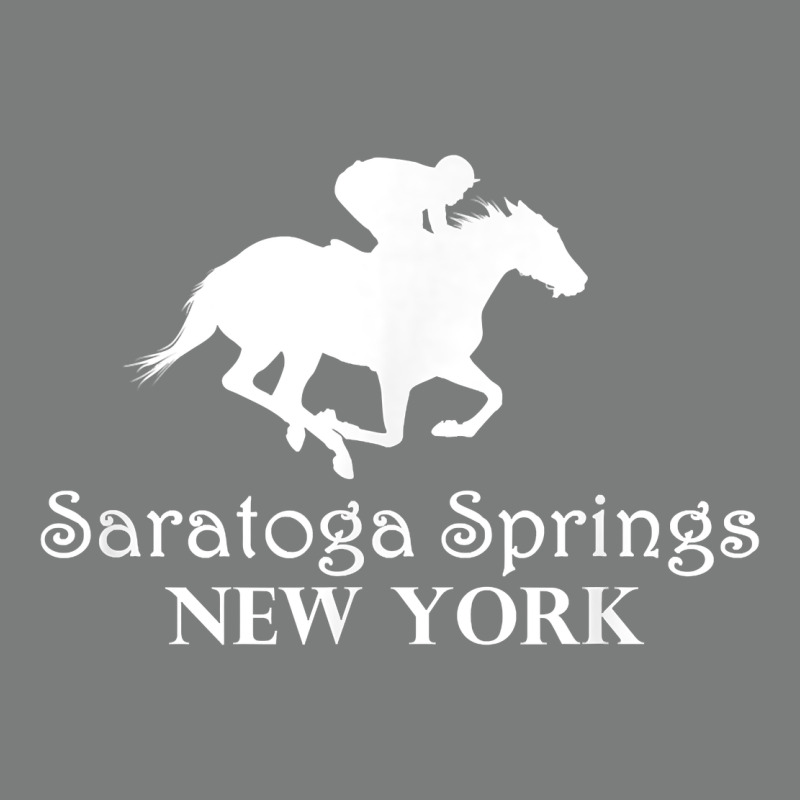 Saratoga Springs New York Horse Racing Jockey Premium Hoodie by Craftify | Teevron