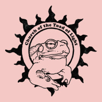 Authentic Church Of The Toad Of Light Psychedlic Frog Licking (distres Urban Heavy Tee | Teevron