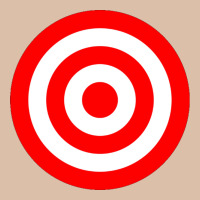 Bullseye Target Red & White Rings Target Urban Heavy Tee | Teevron