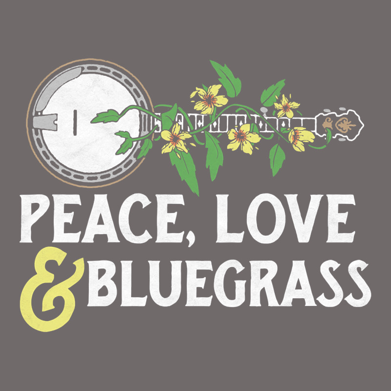 Peace , Love & Bluegrass   Banjo Nature Vines Illu Urban Heavy Tee by DesignPulse | Teevron