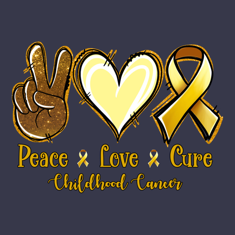 Peace Love Cure Childhood Cancer Long Sleeve Tee by Jasminsmagicworld | Teevron