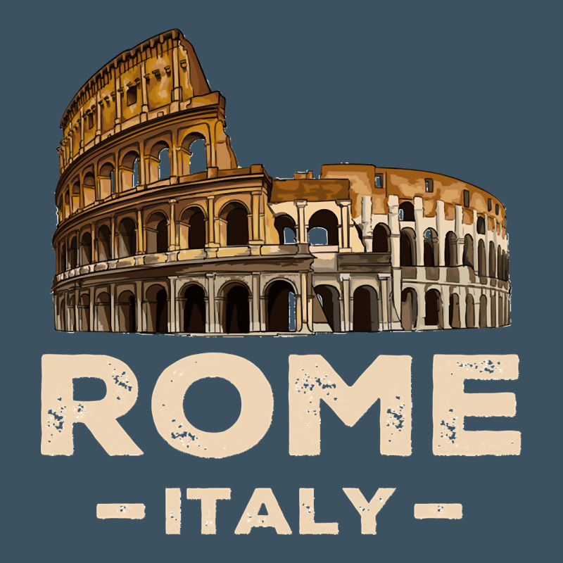 Cool Vintage Roma Italia Colosseum Souvenirs, Rome Italy Pullover Hood Urban Heavy Tee by DesignPulse | Teevron