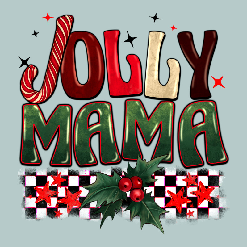 Christmas Jolly Mama Heavy Core Tee by BarkalooDesign | Teevron