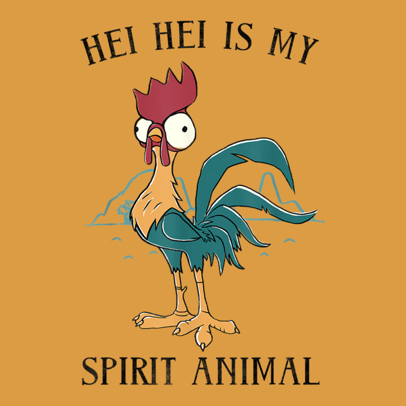 Moana Hei Hei Is My Spirit Animal Portrait Urban Heavy Tee by PixelWave | Teevron
