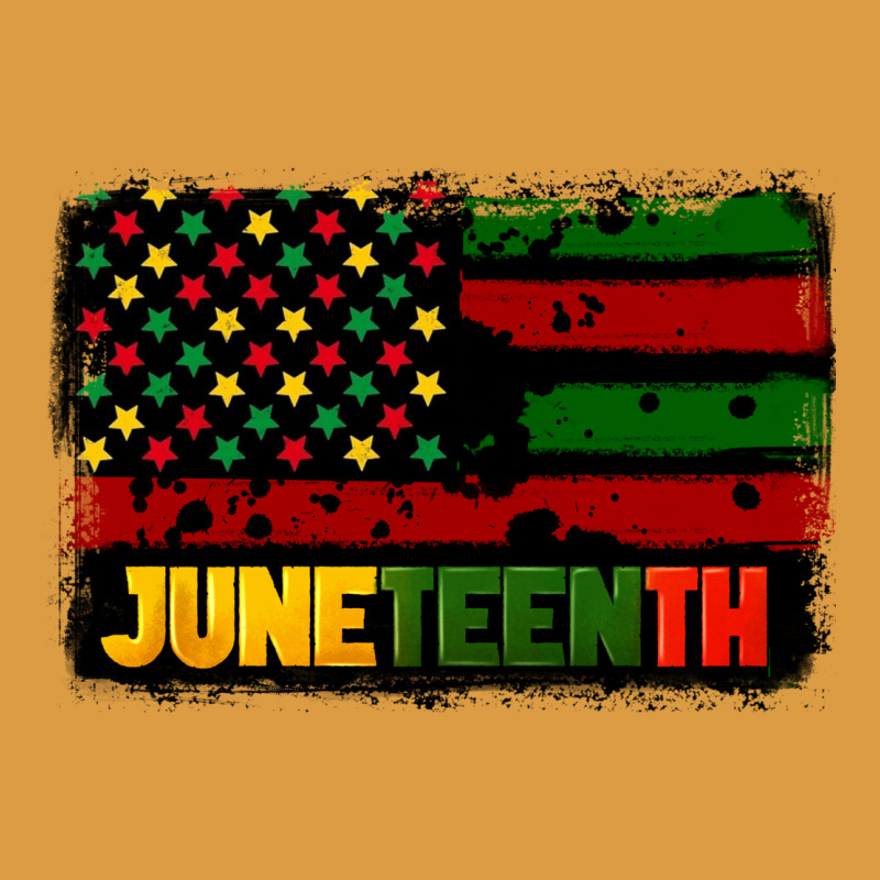Juneteenth American Flag Urban Heavy Tee by CowGirlArtShop | Teevron