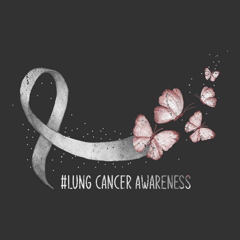 Pretty White Ribbon Support Lung Cancer Awareness T Shirt Urban Heavy Tee by Craftify | Teevron