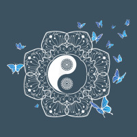 Yin Yang With Butterflies Ancient Chinese Yin Yang Urban Heavy Tee | Teevron