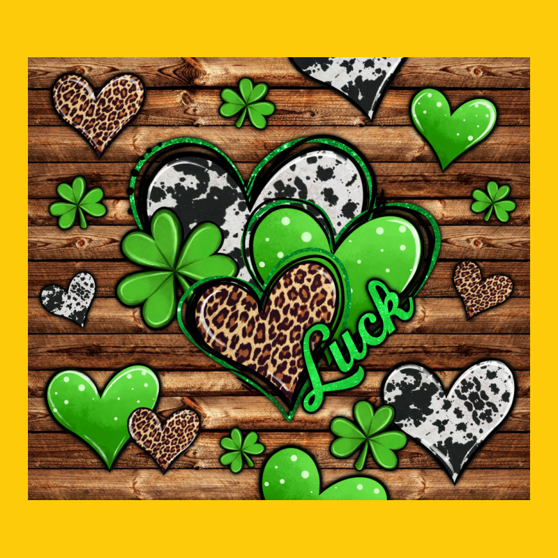 St Patricks Day Hearts Premium Hoodie by Jasminsmagicworld | Teevron