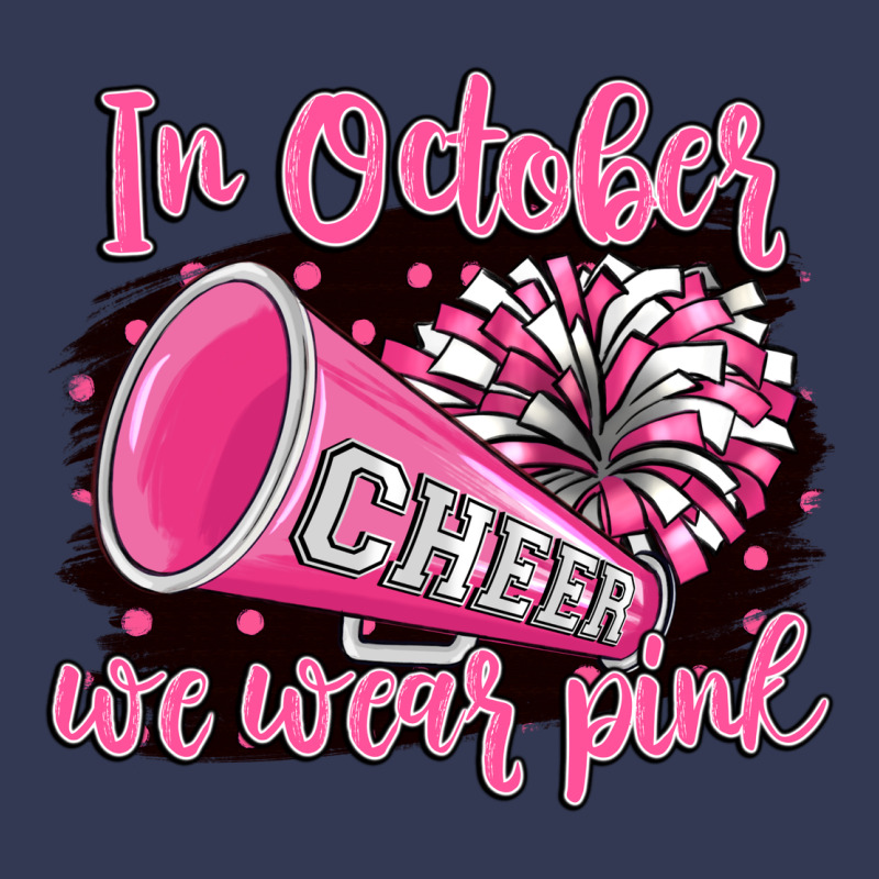 In October We Wear Pink Cheer Heavyweight Hoodie by BarkalooDesign | Teevron