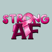 Strong Af Breast Cancer Heavy Core Tee | Teevron