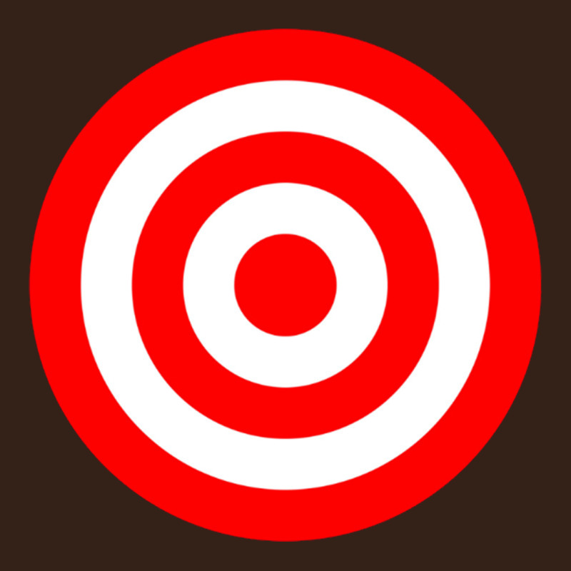 Bullseye Target Red & White Rings Target Heavy Core Tee by DesignPulse | Teevron