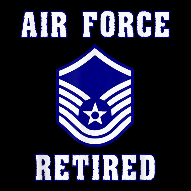 Military Master Sergeant Air Force Retired T Shirt Heavy Core Tee by PixelWave | Teevron