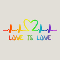 Lgbt Love Rainbow Heartbeat Heavy Core Tee | Teevron