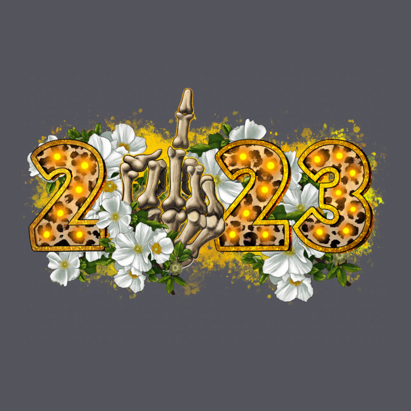 2023 Skeleton Middle Finger New Year Vintage Hoodie by CowGirlArtShop | Teevron