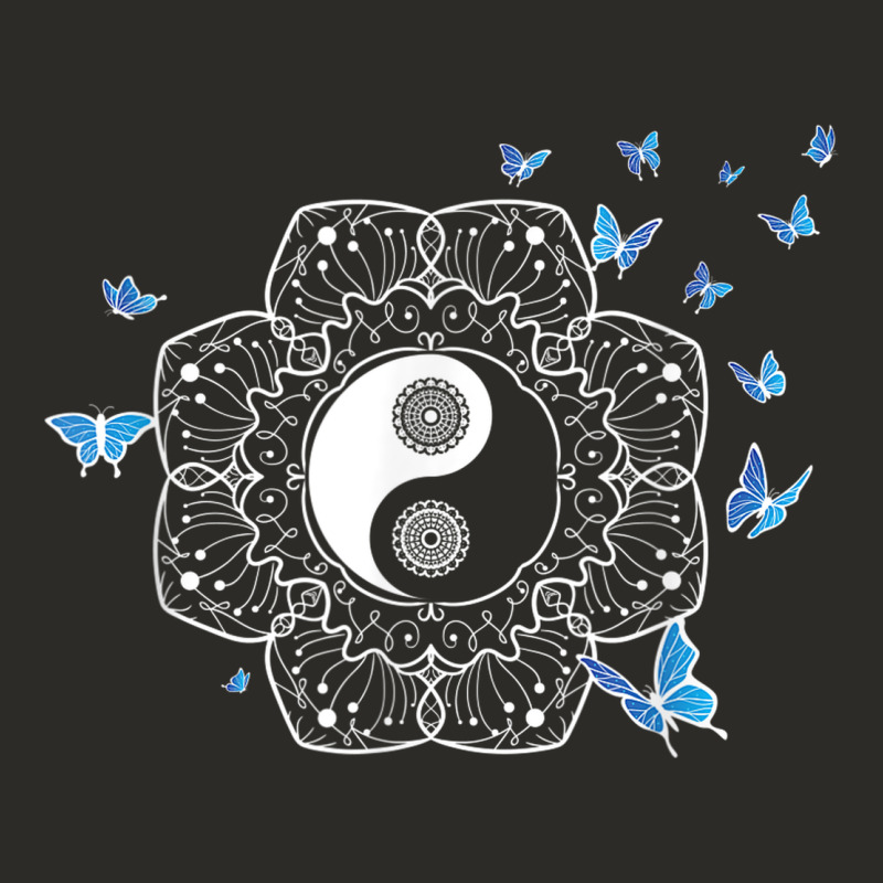Yin Yang With Butterflies Ancient Chinese Yin Yang Heavy Core Tee by Craftify | Teevron