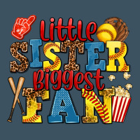 Little Sister Biggest Fan Softball Urban Hoodie | Teevron