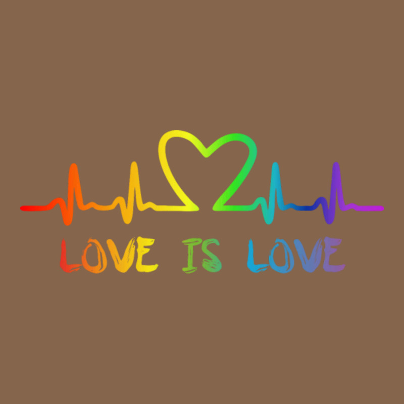 Lgbt Love Rainbow Heartbeat Premium Tee by PixelWave | Teevron