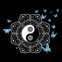 Yin Yang With Butterflies Ancient Chinese Yin Yang Premium Tee | Teevron