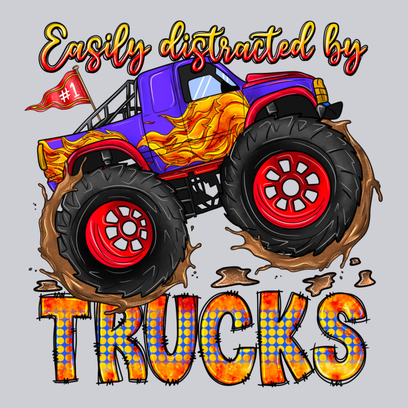 Easily Distracted By Trucks Heavyweight Sweatshirt by CowhideDigitalArt | Teevron