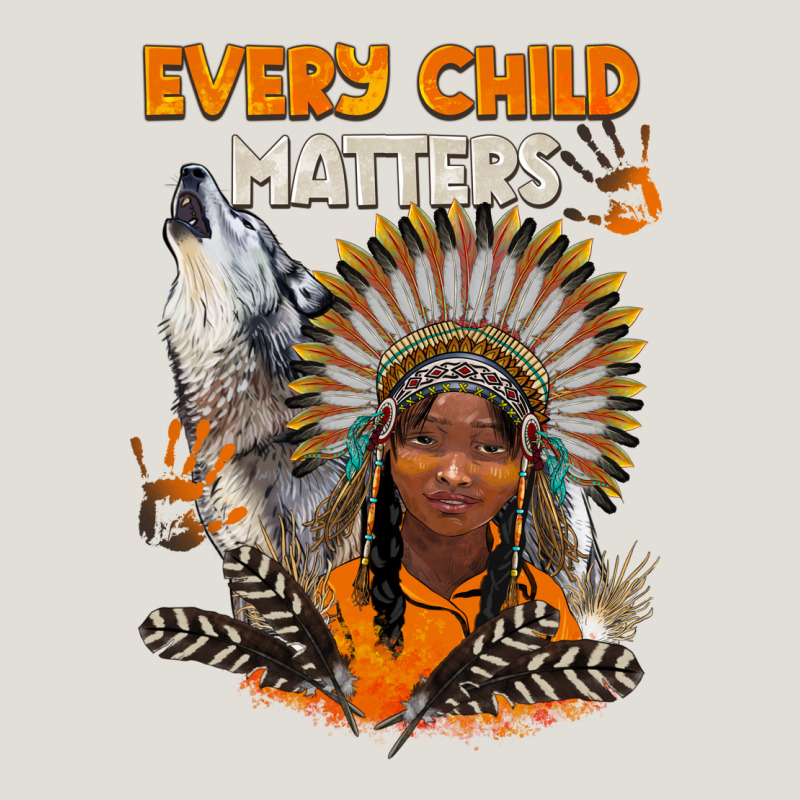 Every Child Matters Child And Wolf Heavy Core Tee by BarkalooDesign | Teevron