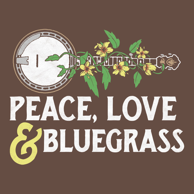 Peace , Love & Bluegrass   Banjo Nature Vines Illu Long Sleeve Tee by DesignPulse | Teevron