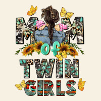 Mom Of Twin Girls Mother's Day Vintage Tee | Teevron