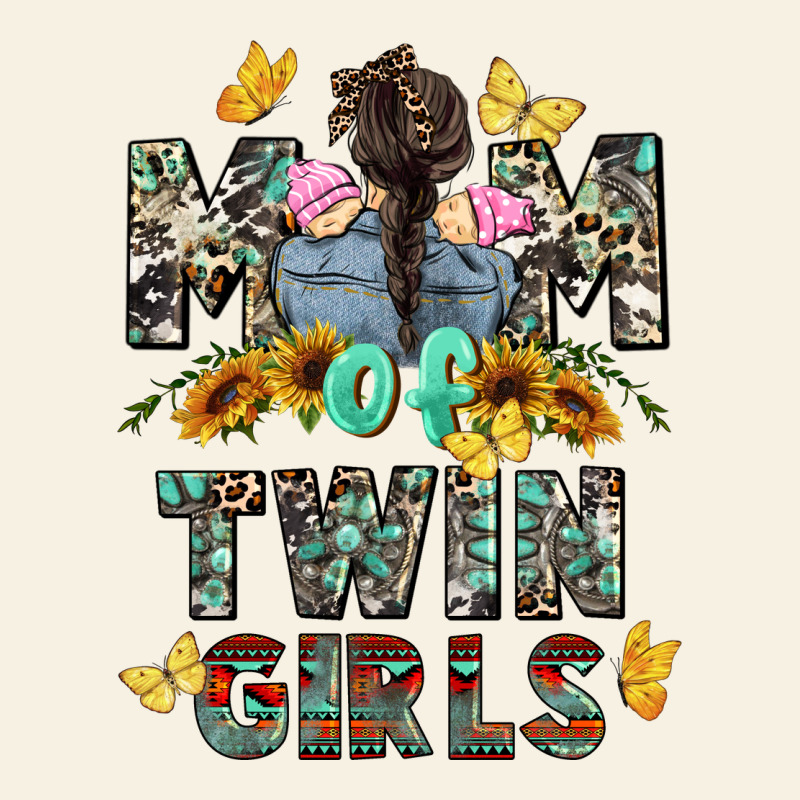 Mom Of Twin Girls Mother's Day Vintage Tee by CowGirlArtShop | Teevron