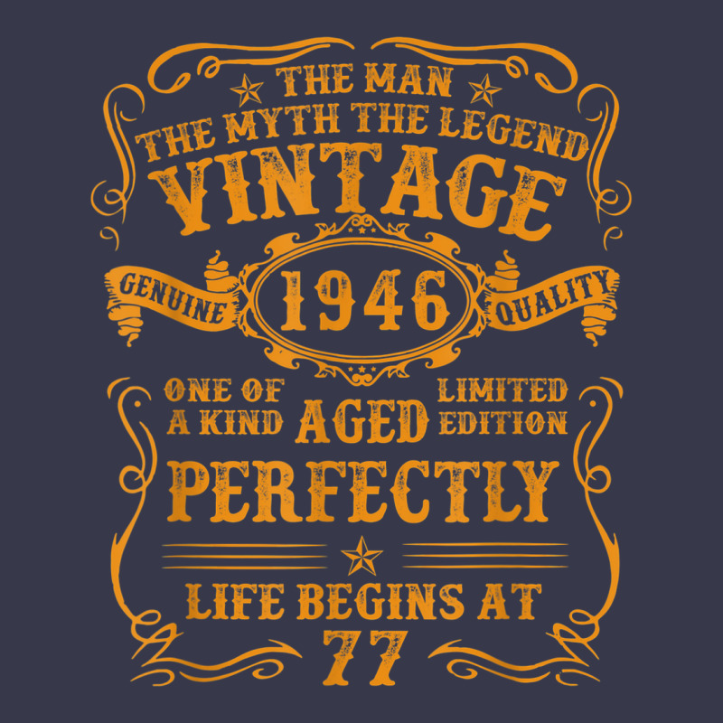 Vintage 1946 The Man Myth Legend 77 Year Old Birthday Gifts Long Sleeve Tee by trangStudio | Teevron