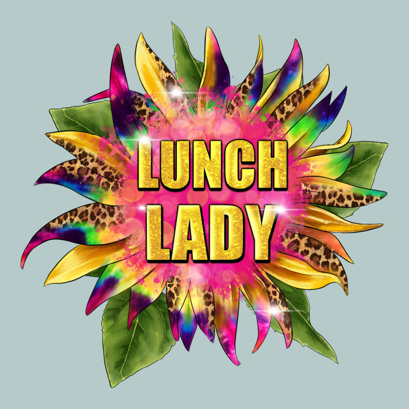 Lunch Lady Tie Dye Sunflower Heavy Core Tee by BarkalooDesign | Teevron
