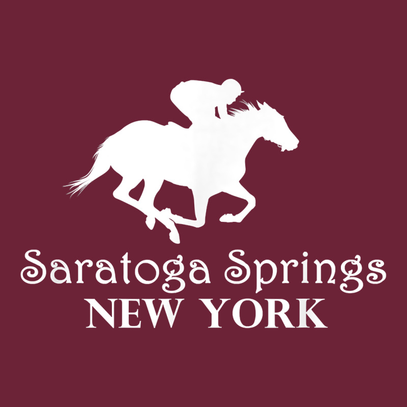 Saratoga Springs New York Horse Racing Jockey Long Sleeve Tee by Craftify | Teevron