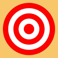 Bullseye Target Red & White Rings Target Vintage Hoodie | Teevron