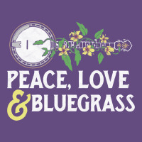 Peace , Love & Bluegrass   Banjo Nature Vines Illu Vintage Hoodie | Teevron