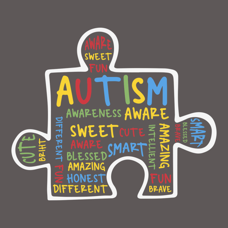 Autism Puzzle Piece Words Autistic Premium Hoodie by CowhideDigitalArt | Teevron